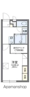 レオパレス春【104号室】の間取り