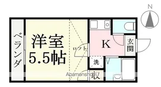 アヴィオン福井【202号室】の間取り