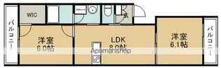 パロス石橋レジデンシア【2階】の間取り