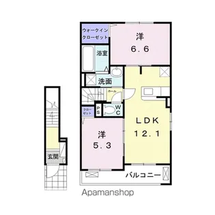 プランドールⅠ【2階】の間取り