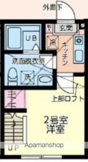 ハレコナ町田【2階】の間取り