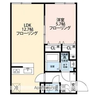 グランクオール長崎三丁目【1階】の間取り