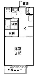 セジュールこかめ【206号室】の間取り