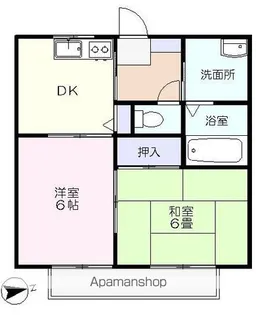 プラザディアス【2階】の間取り