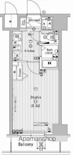 グランド・ガーラ横濱万世町【3階】の間取り