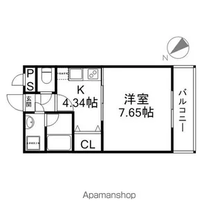 ハミルトンプリンセス【108号室】の間取り