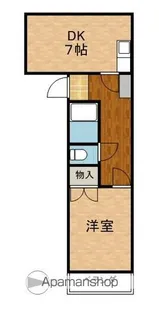 城山ハイツ【3階】の間取り