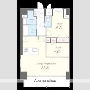 ウィステリアフロリバンダ【12階】の間取り
