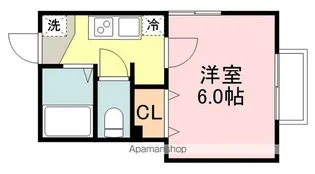クオーレ米ケ袋Ⅰ【2階】の間取り