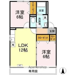 セントラルハイツ今村・【1階】の間取り