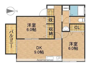 グランソル【1階】の間取り