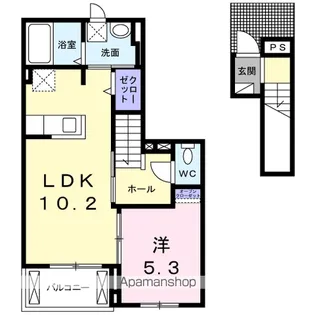 A.S.T サニーC【2階】の間取り