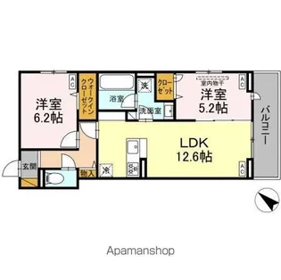 レジデンスヒルトップX XI XI【2階】の間取り
