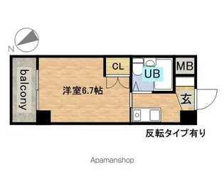 リアライズ伝馬【6階】の間取り