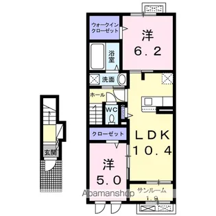 ヴィラ・ブライト西軽井澤Ⅱ【2階】の間取り