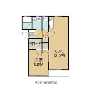 ビューテラスK1【B号室】の間取り