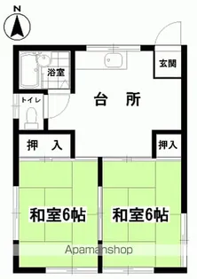 ハイツMAYA【101号室】の間取り