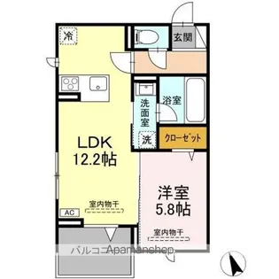 TORISIA売市【3階】の間取り