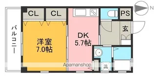 ジョージプレイス【2階】の間取り