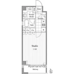 パークキューブ春日安藤坂【1階】の間取り