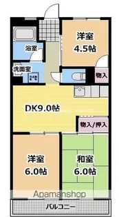 春日グリーンハイツ【3階】の間取り