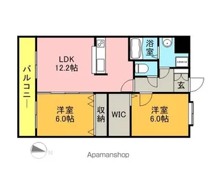 サピエンツァ太宰府【4階】の間取り