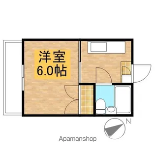 サンライズ北原【2階】の間取り