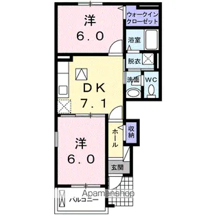 プティボヌールⅠ【1階】の間取り