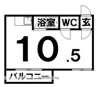サンメイクハイツ【201号室】の間取り