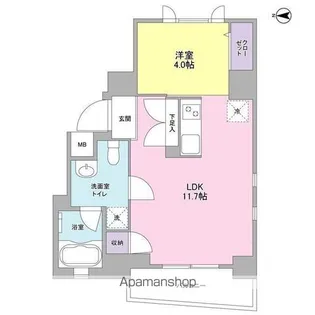 アイルズ松濤【4階】の間取り