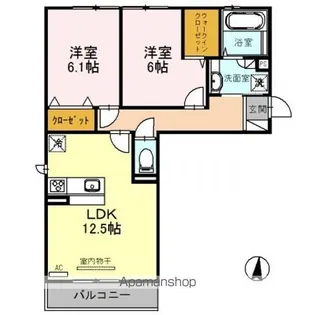 メゾンシャトー神照【3階】の間取り