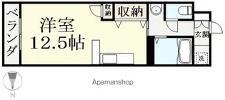 リバティ高木【312号室】の間取り