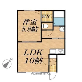 POUDRIER VERTU【2階】の間取り