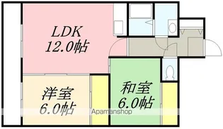 クレステージ田家【203号室】の間取り