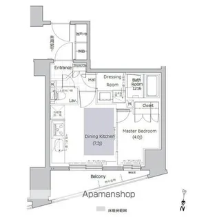 ネベル板橋【12階】の間取り