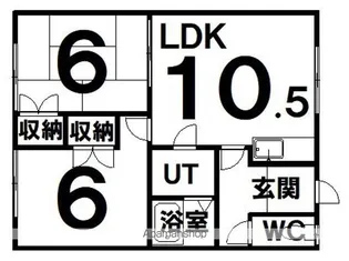 メゾン湖畔【1階】の間取り