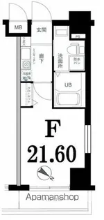 グリフィン横浜・反町公園【706号室】の間取り