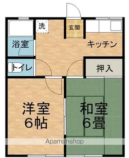 シティハイムソフィア【101号室】の間取り