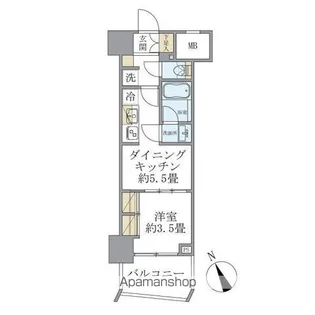 SOLEADO早稲田【11階】の間取り
