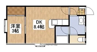 クレセントヨコイⅡ【107号室】の間取り