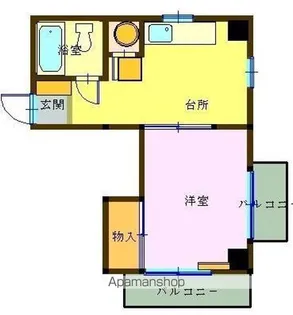 ハイツタカシ【401号室】の間取り