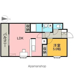 リバパレス鶴舞【503号室】の間取り