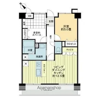 ダイアパレスアクティブスクエア高松西 303【3階】の間取り