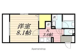ガーデンテラス・クー【301号室】の間取り