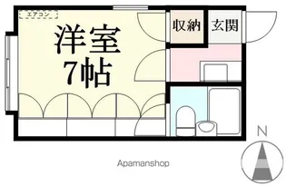 ウエラフクシマ【201号室】の間取り