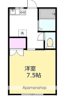 SテートサカモトⅠ【202号室】の間取り