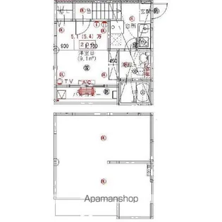 エムズガーデン(M’SGARDEN)【206号室号室】の間取り