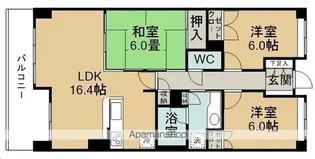 D’クラディア名取駅前 フォアフロント【10階】の間取り