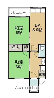 福永マンション【21号室】の間取り