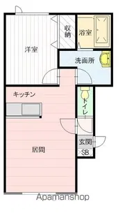 あぷりこっと【203号室】の間取り